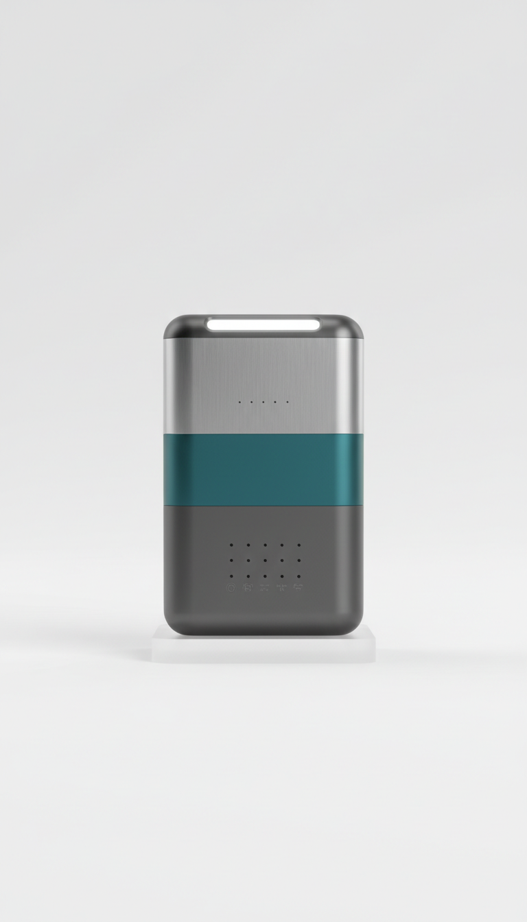 Compact portable charger with tempered glass